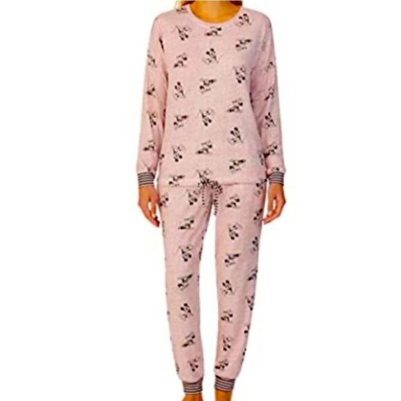 EC DISNEY MICKEY MOUSE AND MINNIE MOUSE PAJAMA SET W/ POCKETS SZ.S - Picture 1 of 7